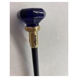 Cobalt Glass Knob Cane - Bridges