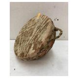 Vntg Terra Cotta & skin drum