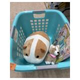 Laundry basket, stuffies and a fairy land