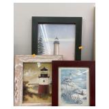 3 Framed Lighthouse Prints