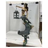 Mermaids (tea light and cast iron sitter)