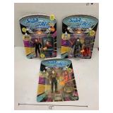 3cnt Star Trek Figures with boxes