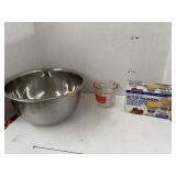 Anchor kicking measuring cup, Mixing bowl, Butter