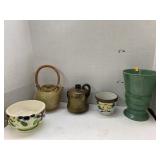 Vases and Teapot