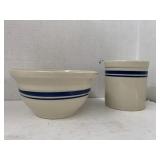 Roseville OH Bowl and Vase