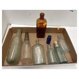 Vintage Bottles Flat