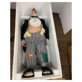 Porcelain Clown Doll with soft Body