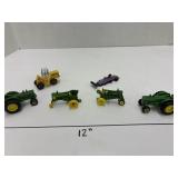 4 John Deere Tractor toys lot