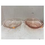 Vntg pink depression bowls