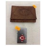 Zippo Lighter & Wallet - Cincinnati Reds
