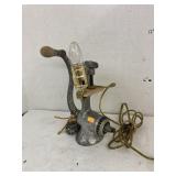 Vntg Universal grinder w/ lamp attachment