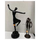 2cnt Metal Figure decor
