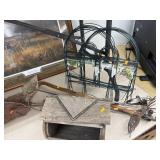Garden Decor, Fence, Feeder, Wooden Cane Lot