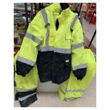 Reflective work coat and pants size L