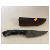 Damascus Knife w/ Sheath