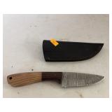 Damascus Knife w/ Sheath