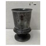 Rogers Smith Co Metal Cup, Dent in bottom
