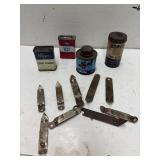 Vintage Tins & Can Openers
