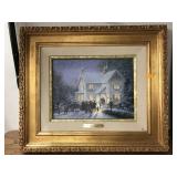 Lithograph, Thomas Kinkade, Evening Carolers