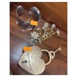 Jewelry, Bracelet, Key to my Heart Lot