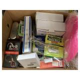 Box of assorted items, Tire pressure gauge, 3d