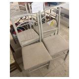 4 Metal Framed Chairs