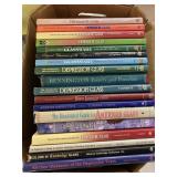Depression Glass, pottery, & other books