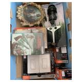 Native American Plates, Books, Sprinkler, Light