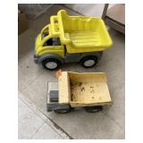 Tonka dump truck & toy dump truck