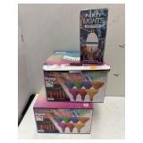 Colored Flood Light Bulbs & Spinning Part Bulb