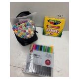 Art Markers, Brush Pens, Crayola Markers Lot