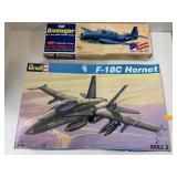 2 Models, TBF Avenger & F 18C Hornet