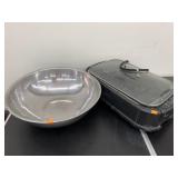 Grill and Metal bowl