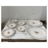 Vntg Limoges platters & saucers