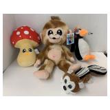 4 Stuffed Toys