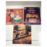 3 vinyl Records 45 RPMs, Peter Pan, American Tale