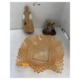 Wooden Figurine (broken feet), Boydï¿½s Bear, Bowl