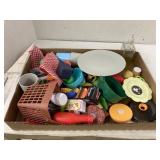 Toy food and kitchen items