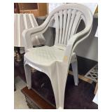 2 Plastic Outdoor Chairs