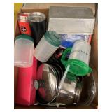 Box of assorted kitchen items