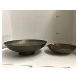 2 Brass Bowls, India