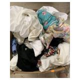 Box of womenï¿½s clothes and misc