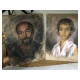 2 Signed Pictures, Pastel or Chalk?