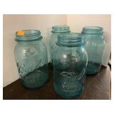 4 Ball Blue Quart Jars