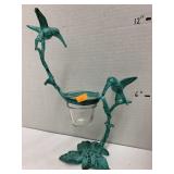 Metal Humming Bird Votive Candle Holder