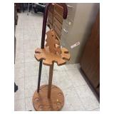 Fishing Pole Stand & Wooden Cane