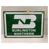 Metal Sign, Burlington Northern