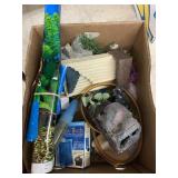 Box of fish tank items