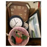 Clocks, Coasters,  misc decor
