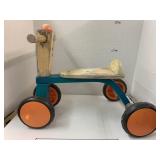 Vntg Wooden Toy Scooter